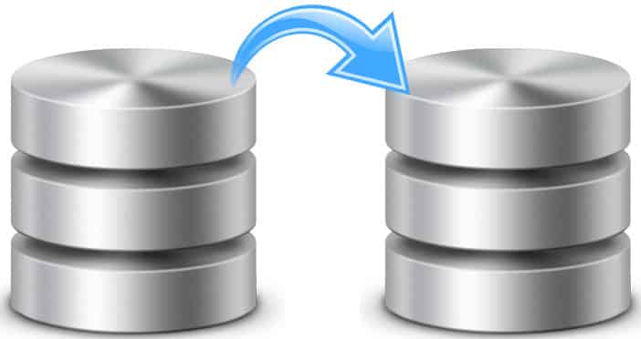copy a database to another server