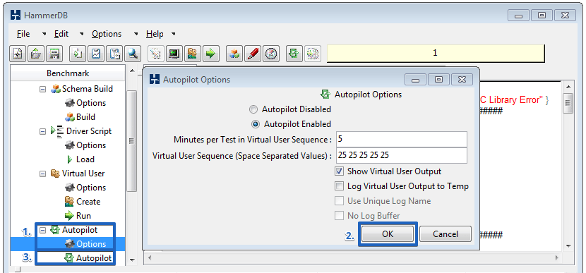 SQL Server Load Test Monitoring HammeDB step 4