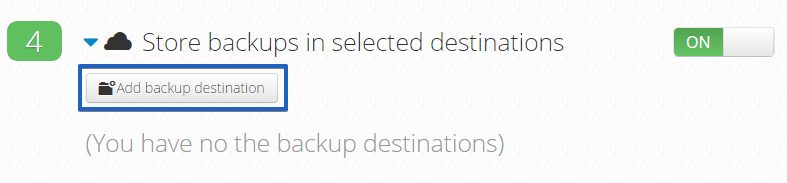 arq backup destinations