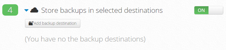 arq backup destinations