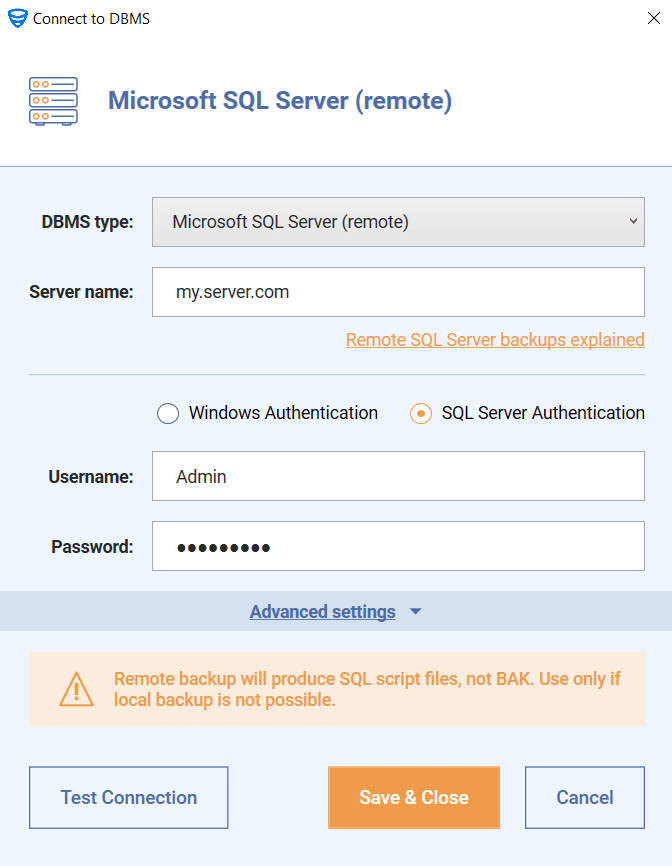 How to backup remote SQL Server database using SqlBak - SqlBak Blog