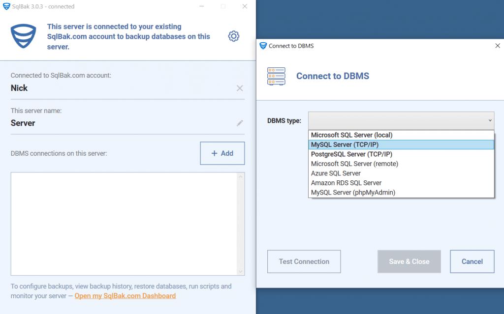 How To Backup MySQL With SqlBak - SqlBak Blog