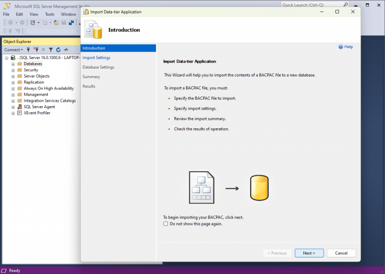 How to backup Azure SQL databases and restore them on a local SQL ...