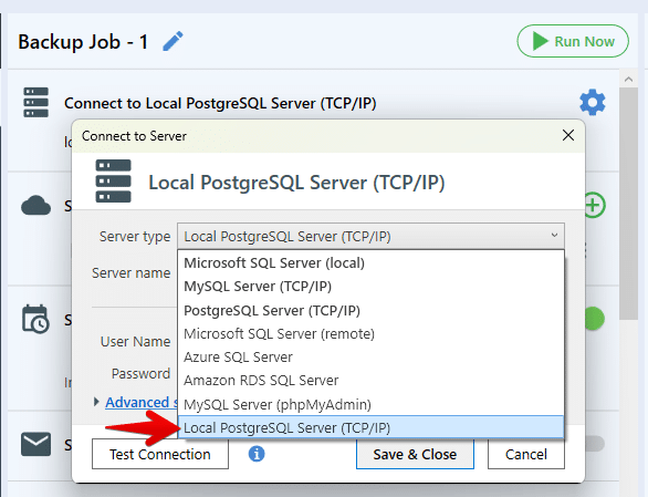 PostgreSQL connection